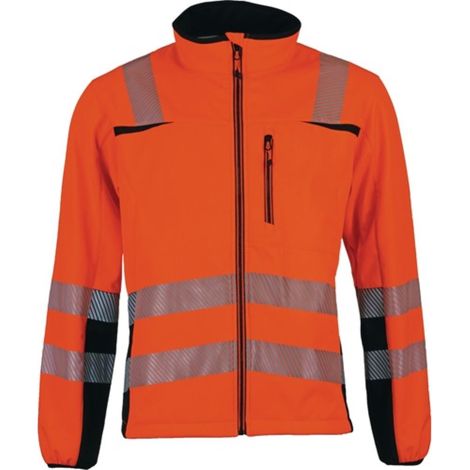 Giacca softshell alta visibilità Prevent® Trendline taglia XL arancione/nero (1/4)