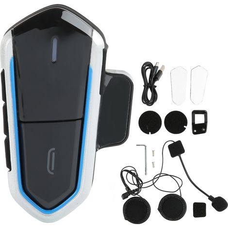 Casque Bluetooth Moto Étanche Boutons Extra-Larges Ultra-Plat Écouteurs Casque Moto Fin (1/5)