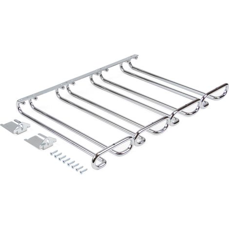 Emuca Soporte para Copas Chic cromado 4 filas 280 mm