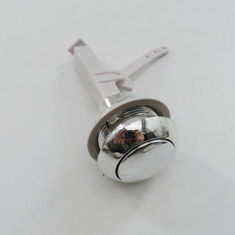 Grenzüberschreitender Spülkastenknopf, Ein-Knopf-Schalter, runder Ventilknopf, wassersparendes WC-Ventil, Badaccessoires (1/5)