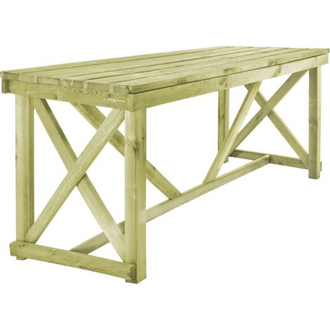 vidaXL Table de jardin 160x79x75 cm Bois (1/4)