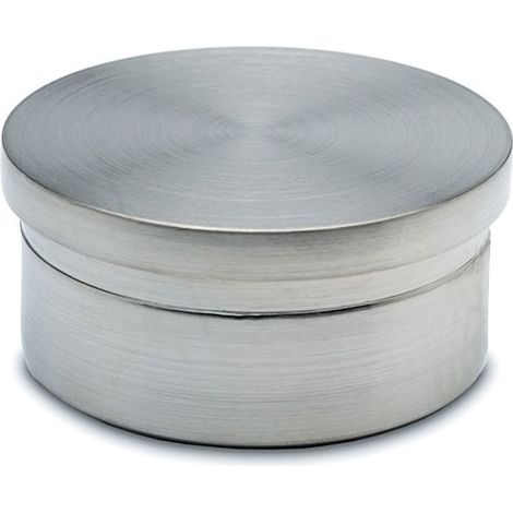 Embout de tube plat ∅24,5 - Diamètre : 25,4 mm - Finition : Inox brossé - MB2 (1/4)