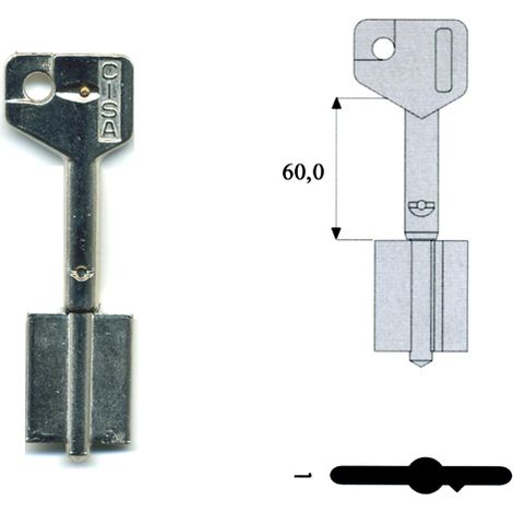 Cisa 00125-00-1 Chiave Doppia Mappa Dx