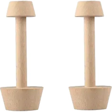 2 pcs pilon à gâteau pilon à pâtisserie pilon double face en bois moule à oeuf bricolage gâteau pâtisserie poussoir pour cuisine fête outils de cuisson, tarte, tarte et quiche poêles, 1 (1/5)