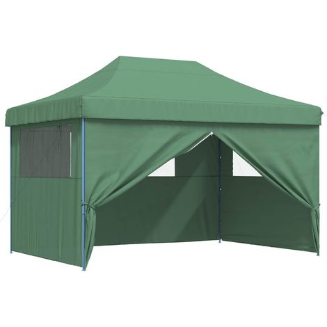 Party-Zelt Grün 279 x 410 x 315 cm Oxford-Stoff vidaXL