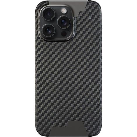 Custodia in fibra di carbonio per iPhone 15 Pro Max, nero opaco (1/5)