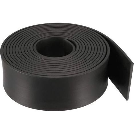 Bande Étanchéité Solide Rectangle Caoutchouc 40mm Largeur 3mm Épaisseur 3m Longueur Noir (1/3)