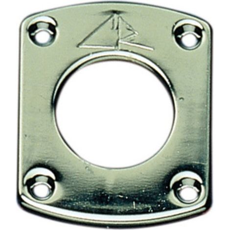 bocchetta semplice cromata CR per serratura di sicurezza bocchette (1/3)