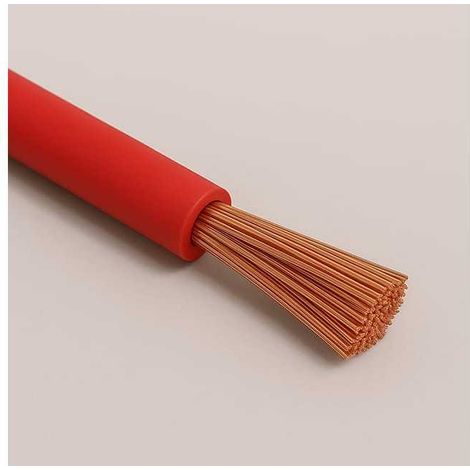 Cavo Filo Unipolare in Silicone FG4 sezione 6,00 mmq rosso