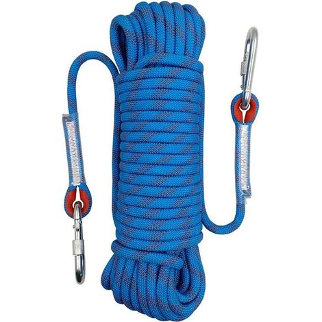 Kaelt - Corde d'escalade d'extérieur, Corde d'escalade en plein air, Corde de sécurité en nylon tressé, 10 m (1/5)