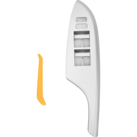 Garniture de commodo de vitre argenté, panneau de lève-glace pour accoudoir de portière avant gauche pour Corolla 2007-2013 (1/5)