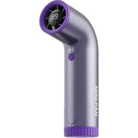 Wiederaufladbarer tragbarer Ventilator mit 4000 mAh, starker Luftstrom, 199 Geschwindigkeitsstufen, Abbildung zeigt ein anderes Modell. (1/5)