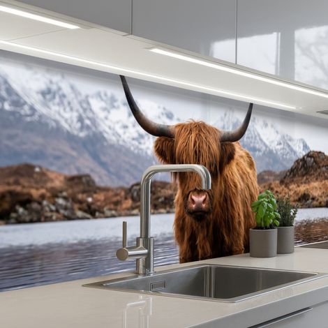 SCHIENALI CUCINA Highlander scozzese - Marrone - Acqua 250x60 cm (1/5)