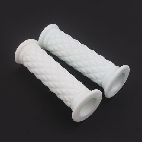 Accessoires de modification pour motos : couvre-guidons en TPU blanc à motif diamant pour motos Harley-Davidson