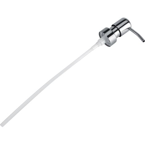 Versilberter Pumpspender aus Edelstahl 304 für Flüssigseife und Shampoo, für Küche und Bad, 2,5 cm Öffnung, 1 Stück (1/5)