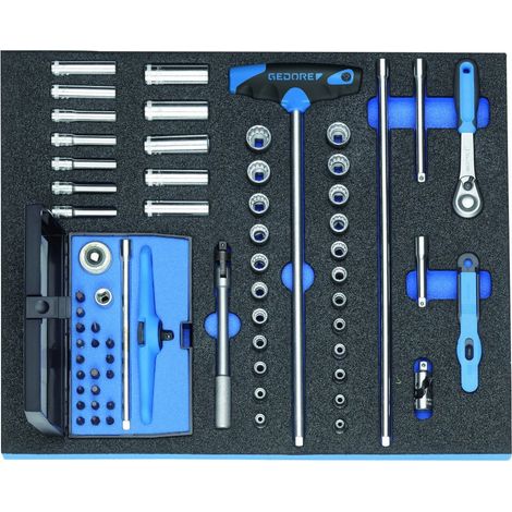 GEDORE 2016478 - Assortiment de clés à douille 1/4" dans le module CT 67 pcs , 2005 CT2-D 20 (1/5)