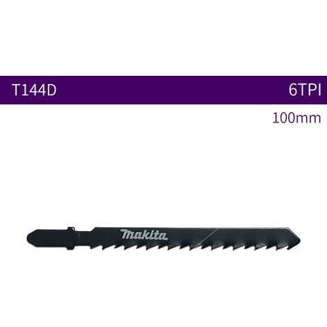 EASYCOMFORT MAKITA T144D Lame de scie à guichet Lame de scie courbe pour métal/bois/tôle Ligne droite rapide 100MM 6TPI (1/5)