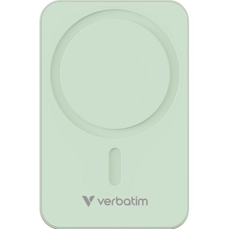 Verbatim Charge 'n' Go Essentials Magnetische kabellose 20000mAh USB-C PD 3.0 Powerbank Grün (1/5)