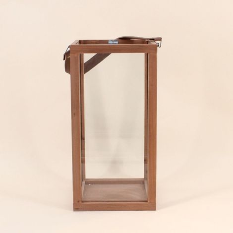 Lanterne en bois avec anse 40cm (1/5)