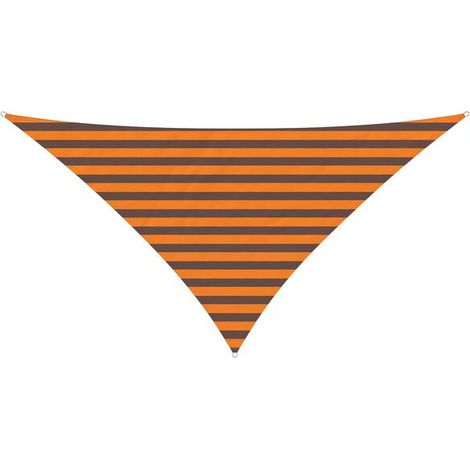 Voile d'ombrage orange et marron, 2,5 x 2,5 x 3,5 mètres