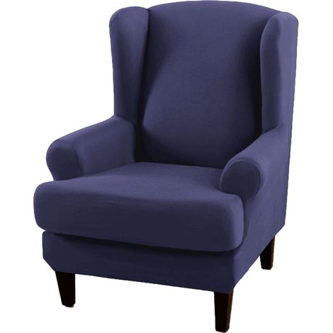 Housse de canapé Universelle Ander Online Modèle Tiger Banc Couverture Intégrale Style Rétro Américain Bleu Foncé pour Fauteuil (1/5)