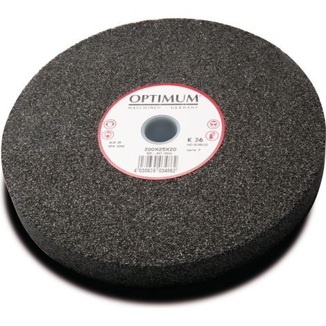 Optimum 3098152 Normalkorund-Schleifscheibe  Ø 400 x 50 x 40 mm, K60