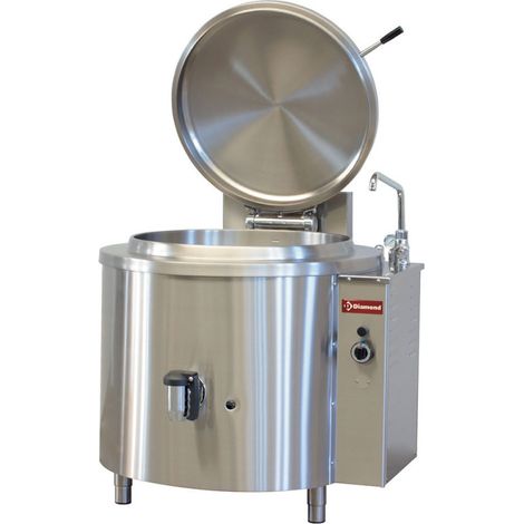 Marmite ronde gaz 200 lt - chauffe indirect - Diamond