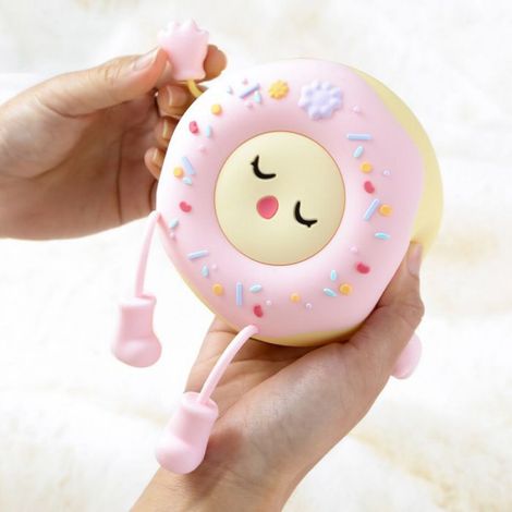 Veilleuse décorative rose en forme de donut (0,4 W), lampe de chevet créative rechargeable, lumière tactile LED, cadeau (1/5)