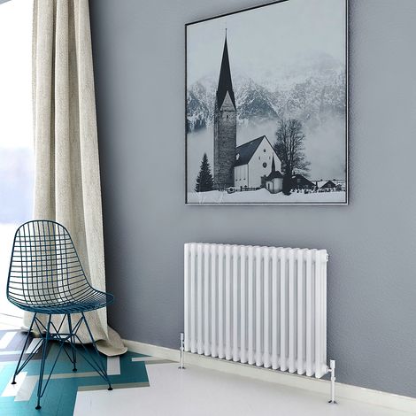 Biubiubath Traditional Cast Iron Radiator 600x830mm 3 Column White