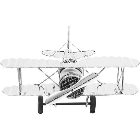 Décoration de bureau rétro en forme de maquette d'avion en fer (ensemble) (1/5)