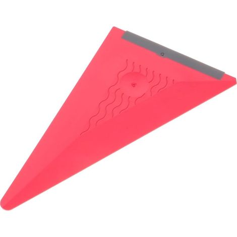 Raclette Voiture Triangulaire pour Film Auto Outil Pratique Antibuée et Protecteur Peinture Spatule Adhésive pour Pose Film, Rouge, Plastique, 14.26.2cm (1/5)