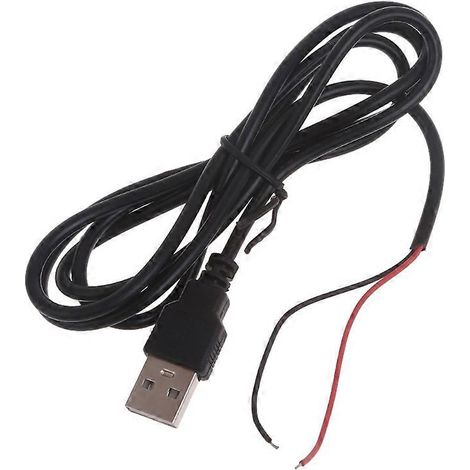 Câble d'alimentation USB DIY pour soudure, compatible avec lampes LED 5V, ventilateurs et appareils photo (avec interrupteur). (1/4)