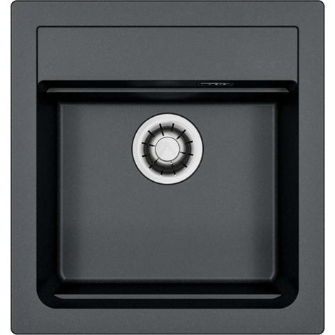 Alveus Atrox - Fregadero de granito 47x50 cm, cierre rápido, carbono 1149198 (1/2)