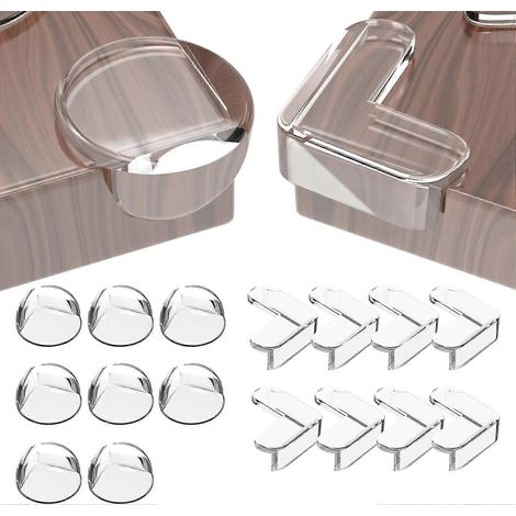 16 protections d'angle pour table bébé, protections épaisses pour les bords de meubles de table avec une forte adhérence, lot de 16 (1/5)