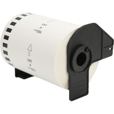 Papier thermique autocollant et ruban thermique compatibles avec les imprimantes de codes-barres Brother QL-550, QL-570, QL-580N, QL-1060N, QL-700, QL-1050N et QL-720NW (1/5)