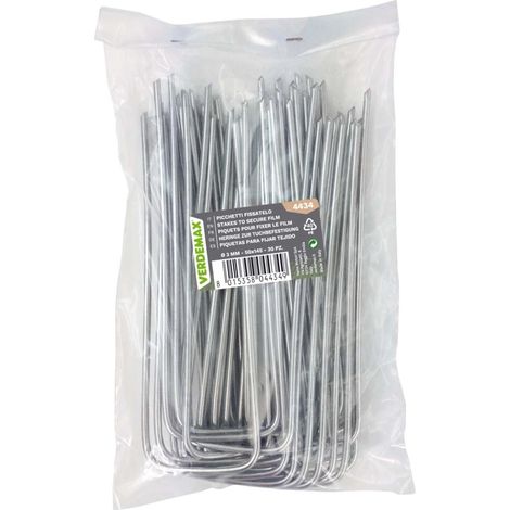 PICCHETTI A U PER PRATO SINTETICO 30 PZ D.3MM 50X145