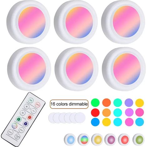 Veilleuse télécommandée avec capteur sans fil et 6 ampoules (1/5)