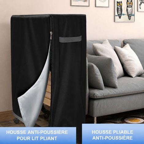 Housse de protection pour lit pliant d'appoint noir 99 × 38 × 114 cm 99 38 114cm 20 × 25 × 3 cm 200 g – Livraison gratuite (1/5)