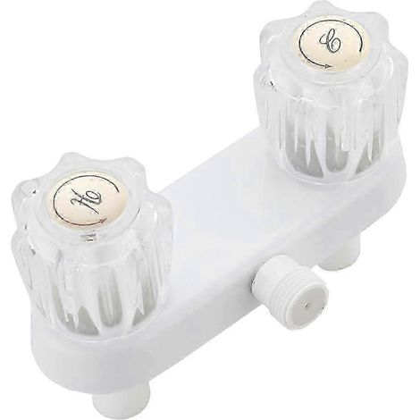 Robinet de douche à deux poignées, vanne de dérivation de 4 pouces pour salle de bain, remplacement dans les véhicules récréatifs.-AquaForge (1/5)