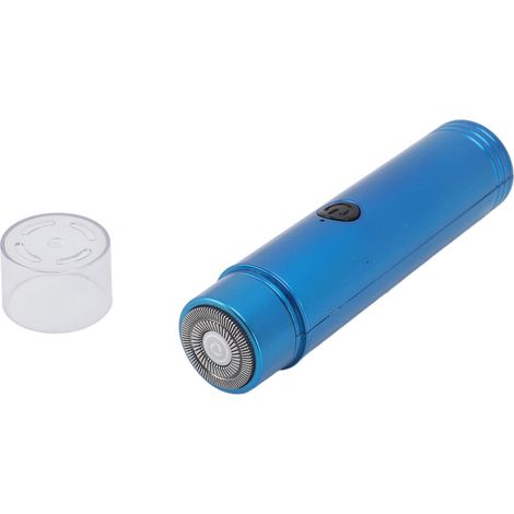 Mini tondeuse électrique rechargeable USB, tondeuse à barbe portable, tondeuse de cheveux et de barbe pour une utilisation quotidienne et en voyage (bleue) (1/5)