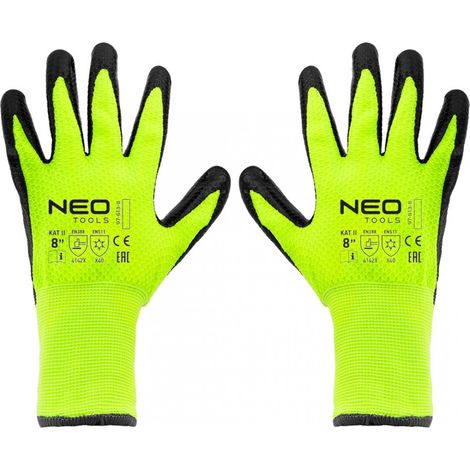 Isolierte Arbeitshandschuhe, latexbeschichtetes Nylon, 4142X, Größe 8 (1/5)