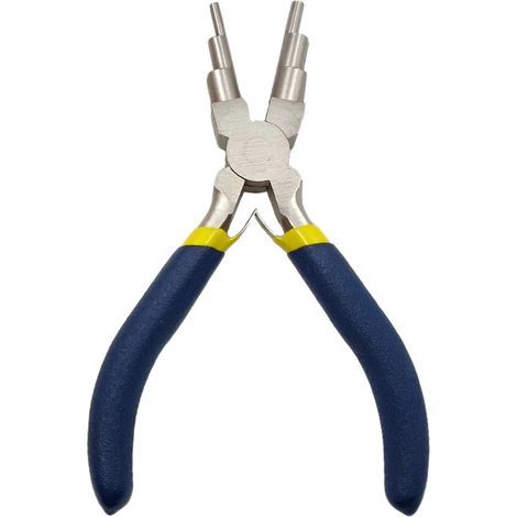 Pince à boucle 6 étapes avec poignée ergonomique multifonction, pliage de fil d'acier pour bijoux faits main (1/5)