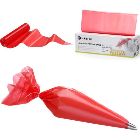 Spritzbeutel aus Folie zum Dekorieren und Verzieren, 520 x 280 mm - Rolle mit 70 Stück. (1/5)