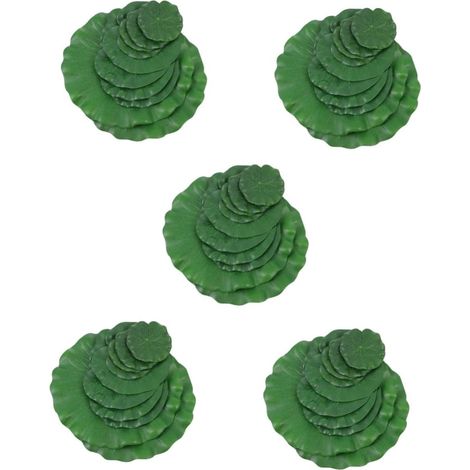 40pièces Lotus Artificielles Décoratives Nénuphars Flottants pour Étangs Et Jardins Accessoires De Décoration Résistants (1/5)