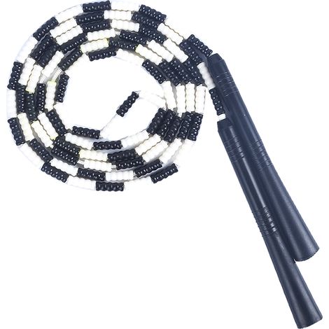 Corde à Sauter - Perles en Plastique Épais - Réglable par Segments - Pour Adultes et Enfants - 1 Pièce (1/5)