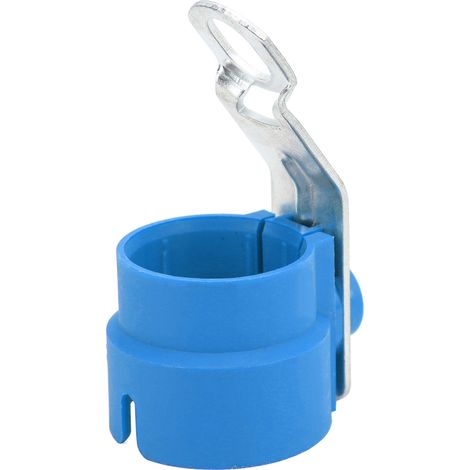 Support universel de support pour prise remorque, étanche, rigide, bleu, pour connecteur 7-13 broches, protection extérieure robuste. (1/5)