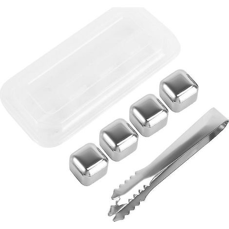 1 jeu de glaçons en acier inoxydable (1/3)