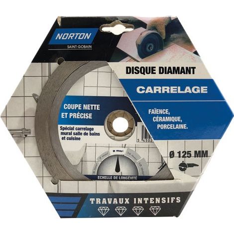 Disco de Diamante Intensivo para Azulejos 125 - Norton