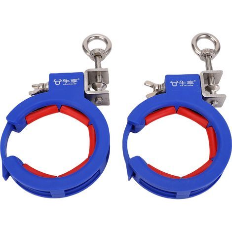 2 pièces Guide de rouleau de chemin de câbles en nylon épaissi en acier inoxydable bleu filetage réglable tirant la poulie de pose pour coin intérieur extérieur (1/5)