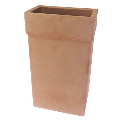 Pot de fleur - Satellite sensation - 26 x 16 x 42 cm - Marron - Livraison gratuite